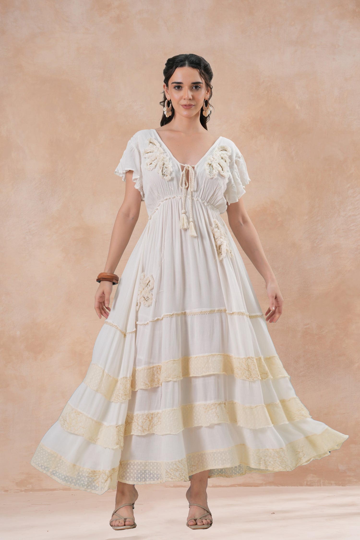 Vestido Anaya Ivory Boho