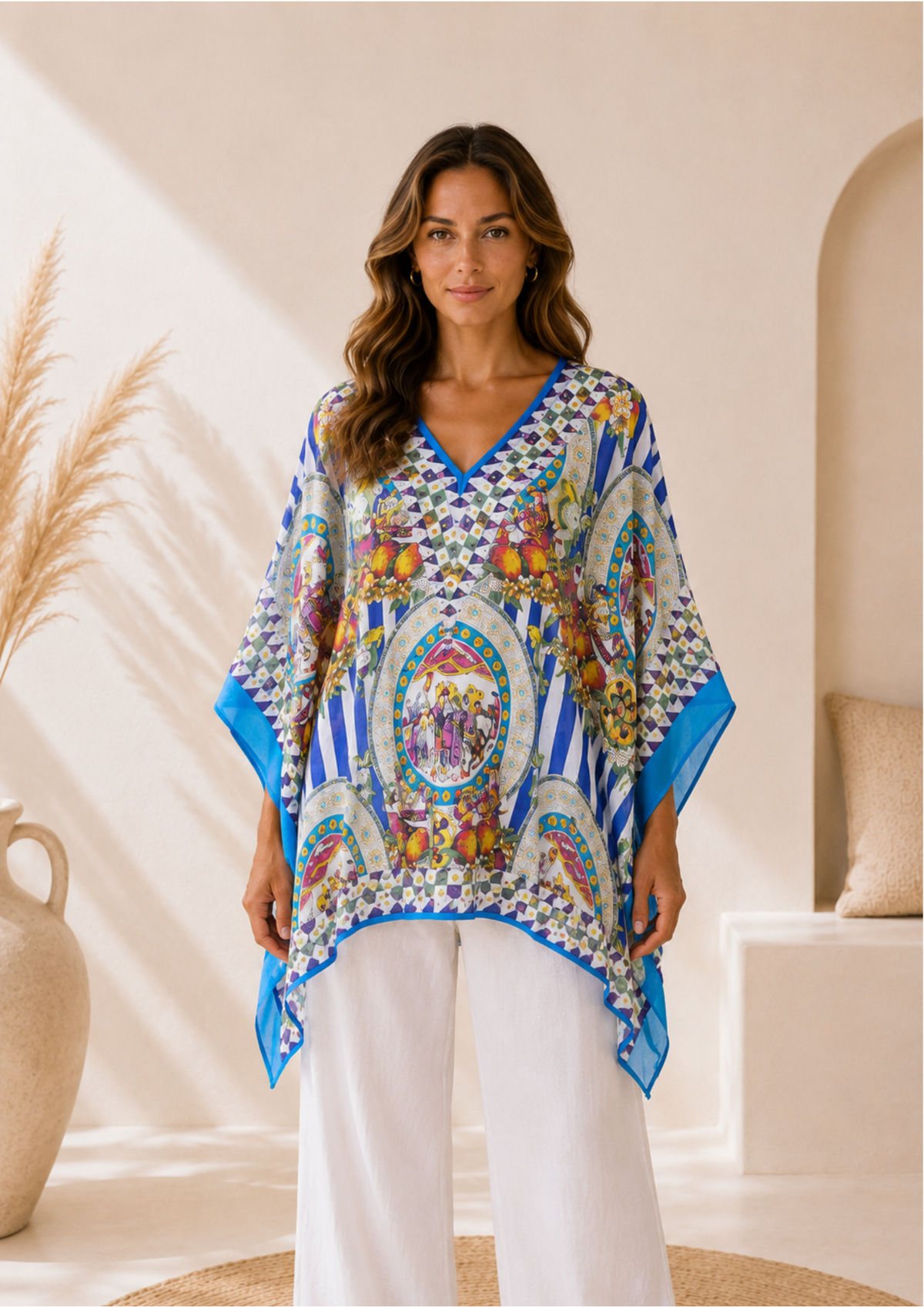 Kaftán Mediterranean Mosaic Blusa