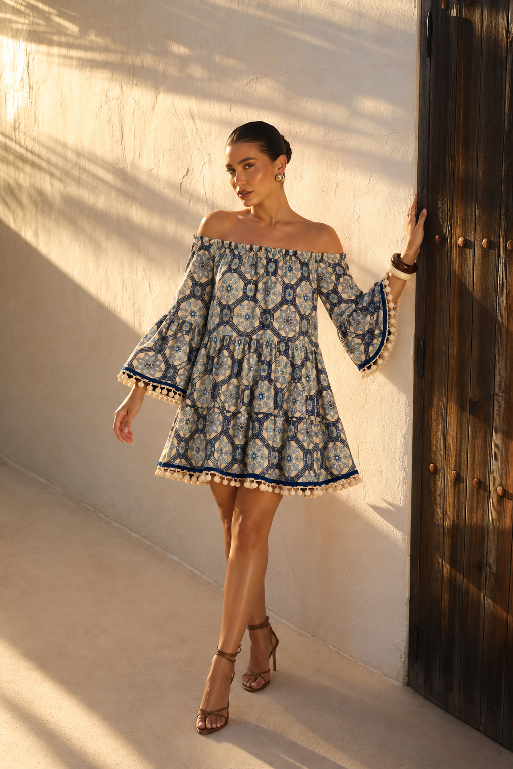 Vestido Corto Mediterranean Mosaic