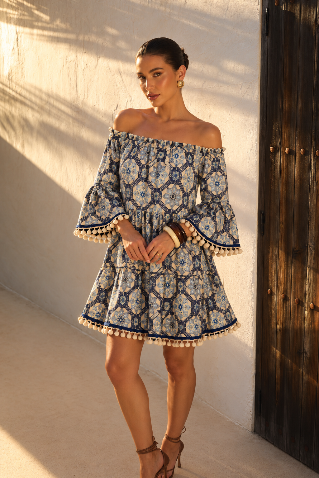 Vestido Corto Mediterranean Mosaic