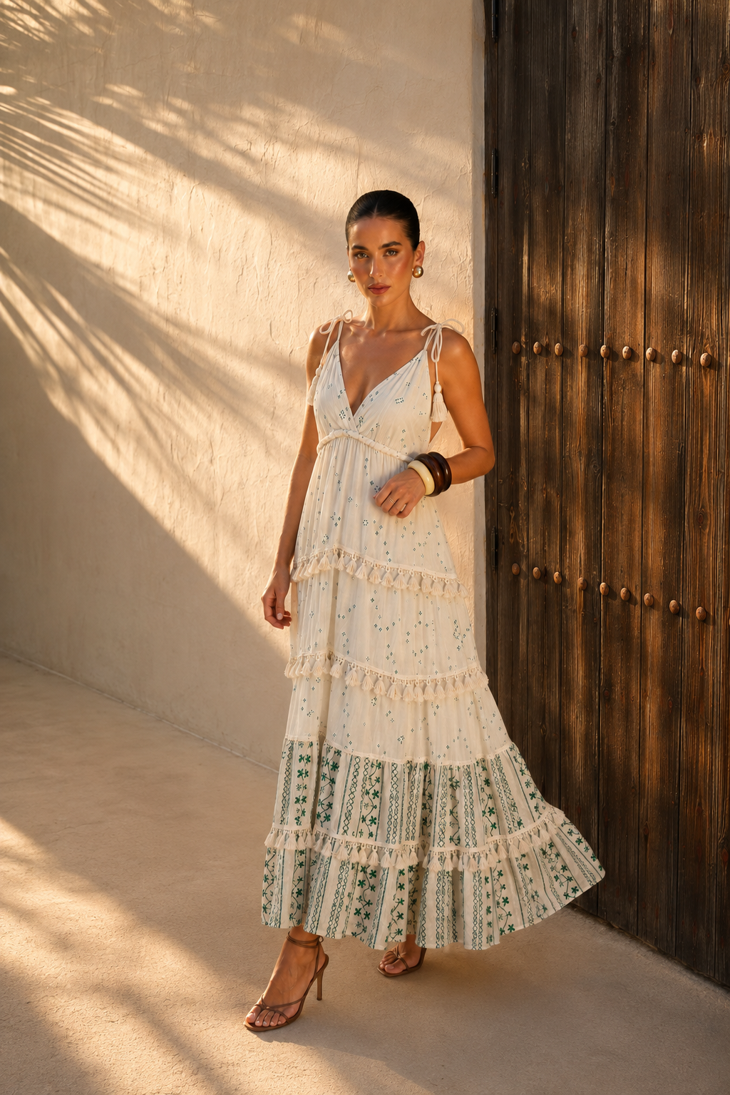 Ivory Nomad Tassel Maxi Dres