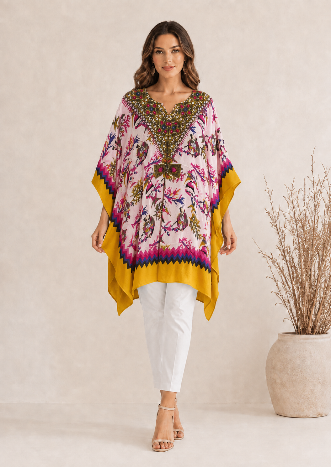 Kaftán Coral Paradise Blusa
