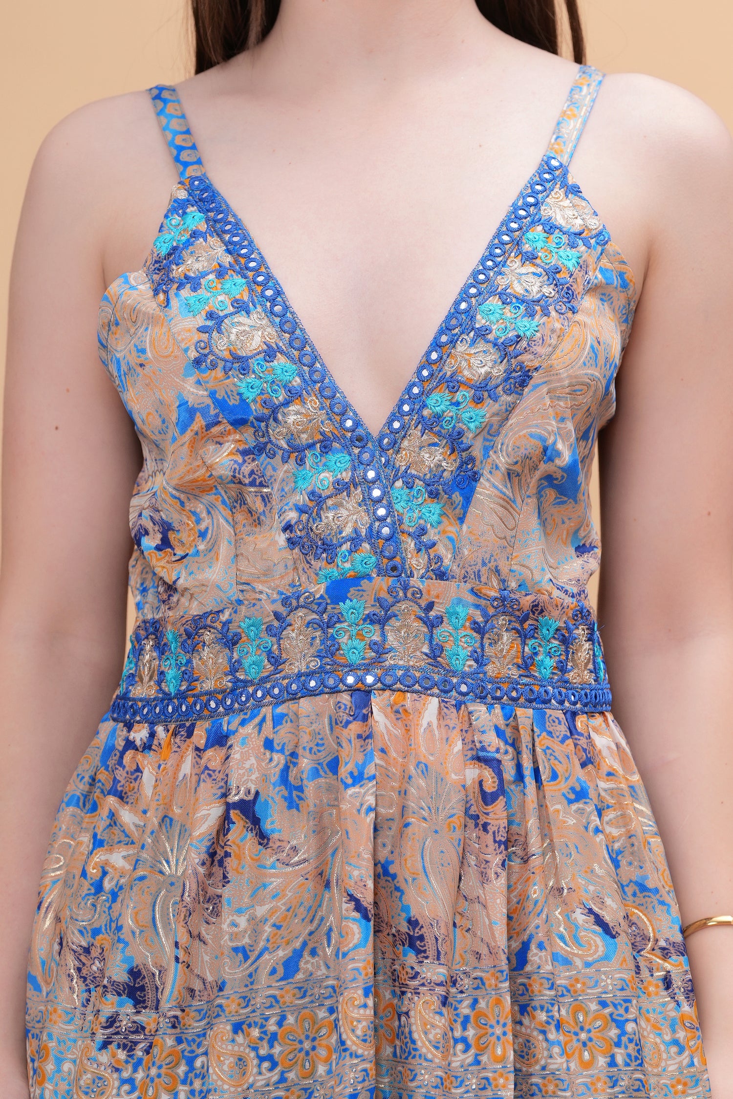 Vestido Maxi Azure Bloom