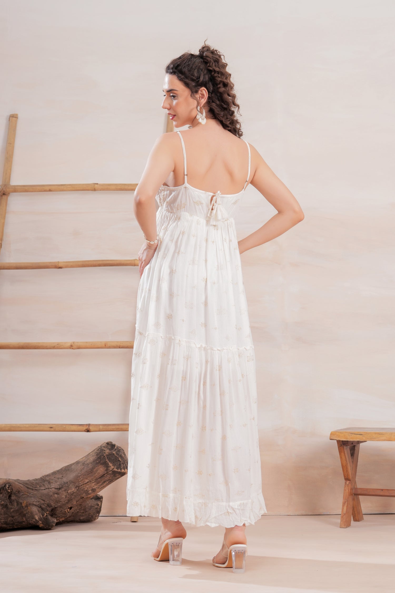 Vestido Lotus Ivory
