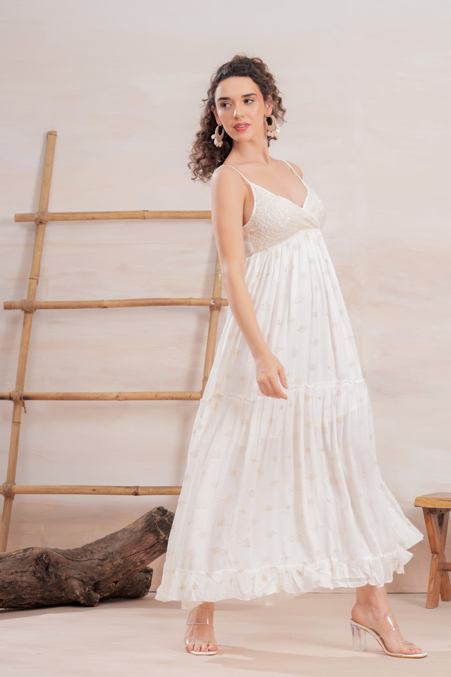 Vestido Lotus Ivory