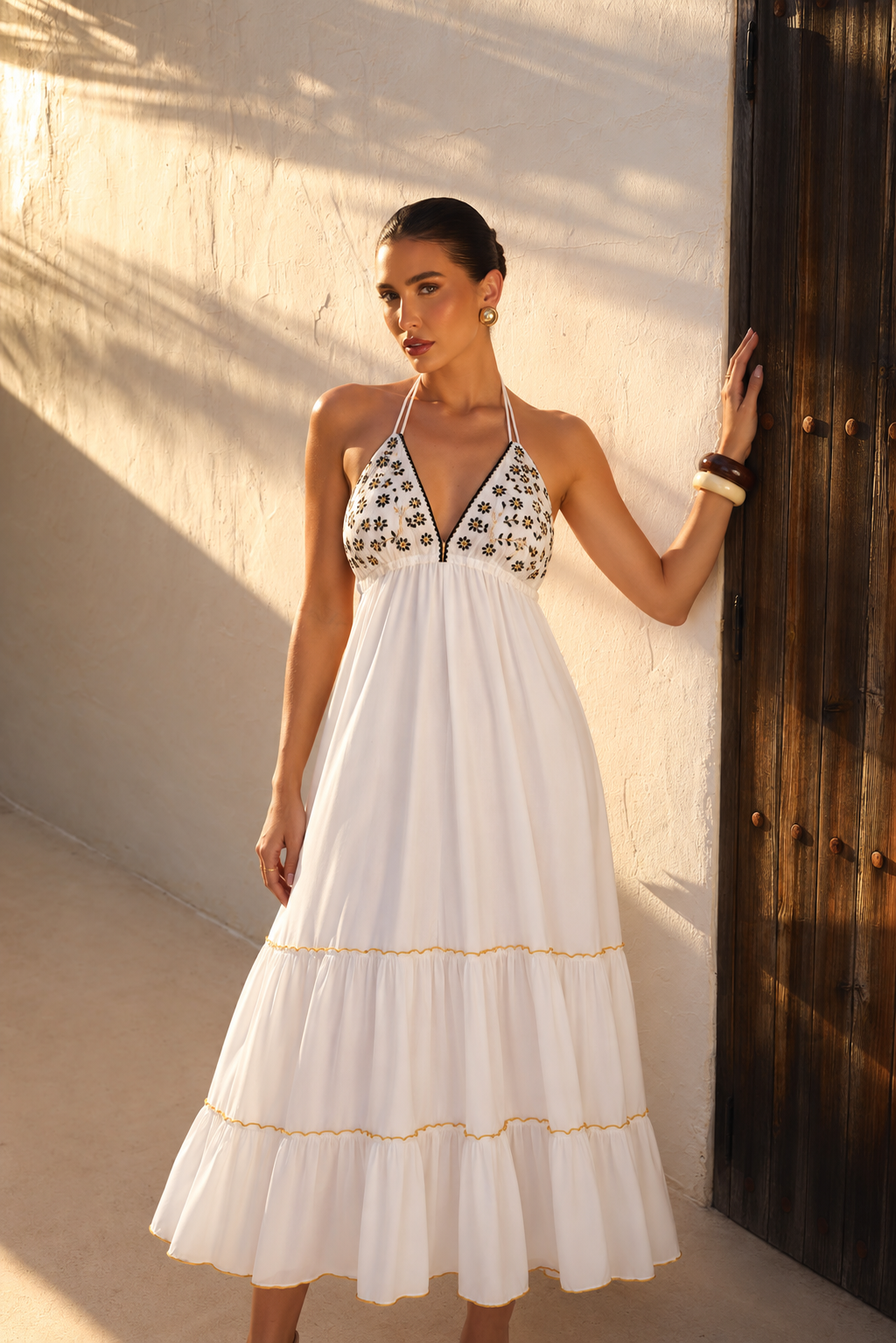 Vestido Largo Maharani | blanco