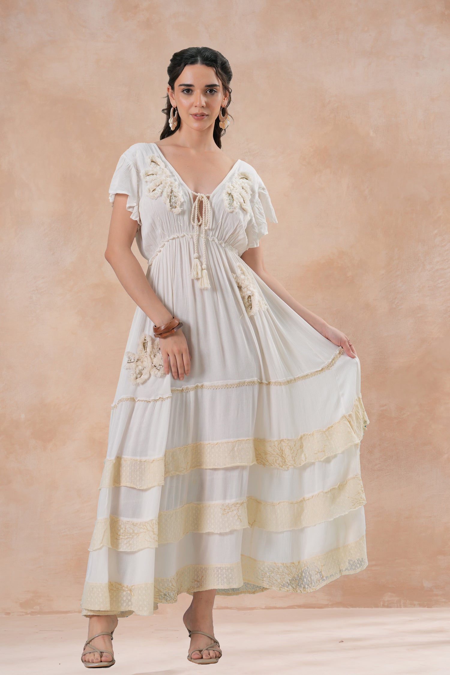 Vestido Anaya Ivory Boho