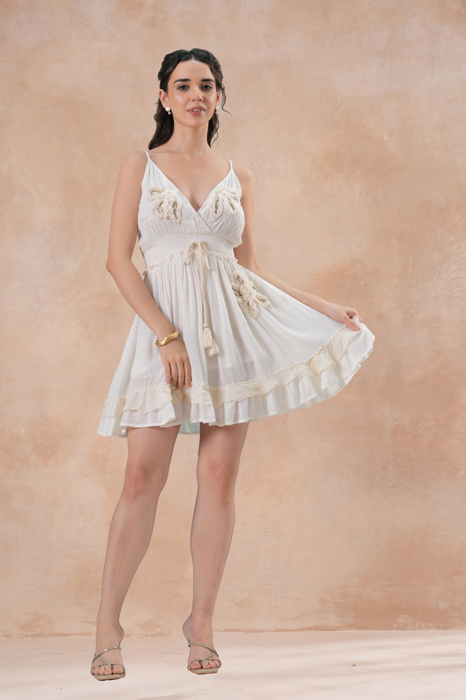 Vestido Anaya Ivory Mini
