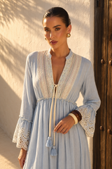 Vestido Maxi Boho con Bordado