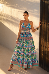 Vestido Largo Nomad Mosaic Tassel