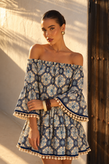 Vestido Corto Mediterranean Mosaic