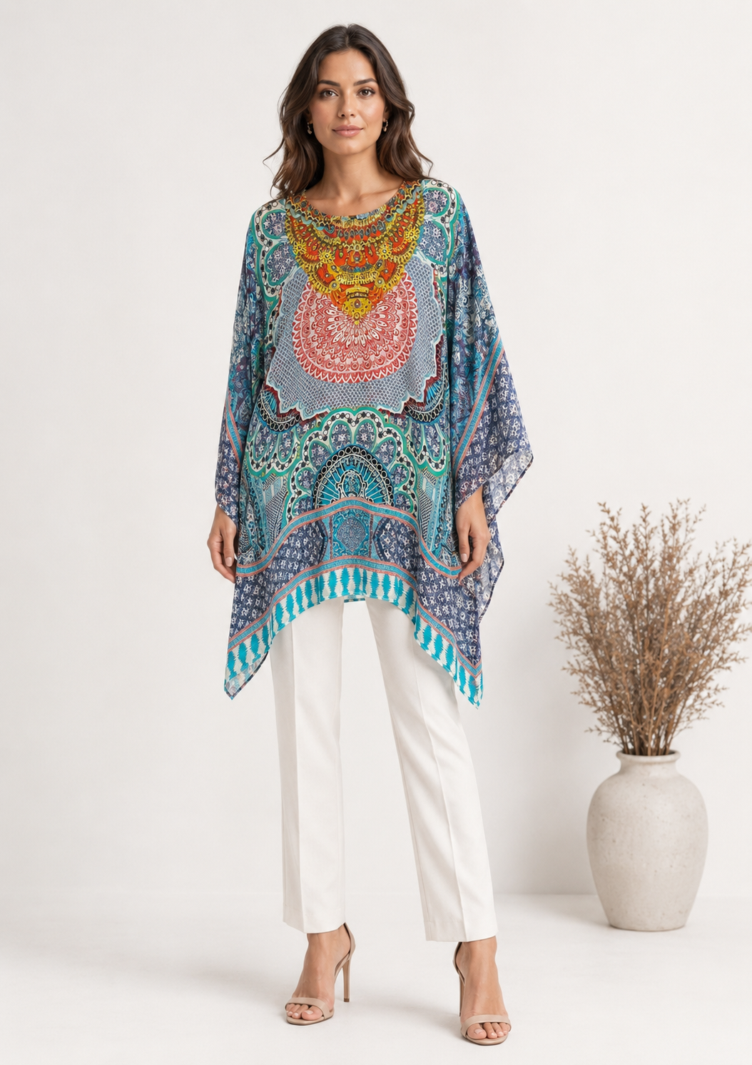 Kaftán Azure Mandala Luxe Blusa
