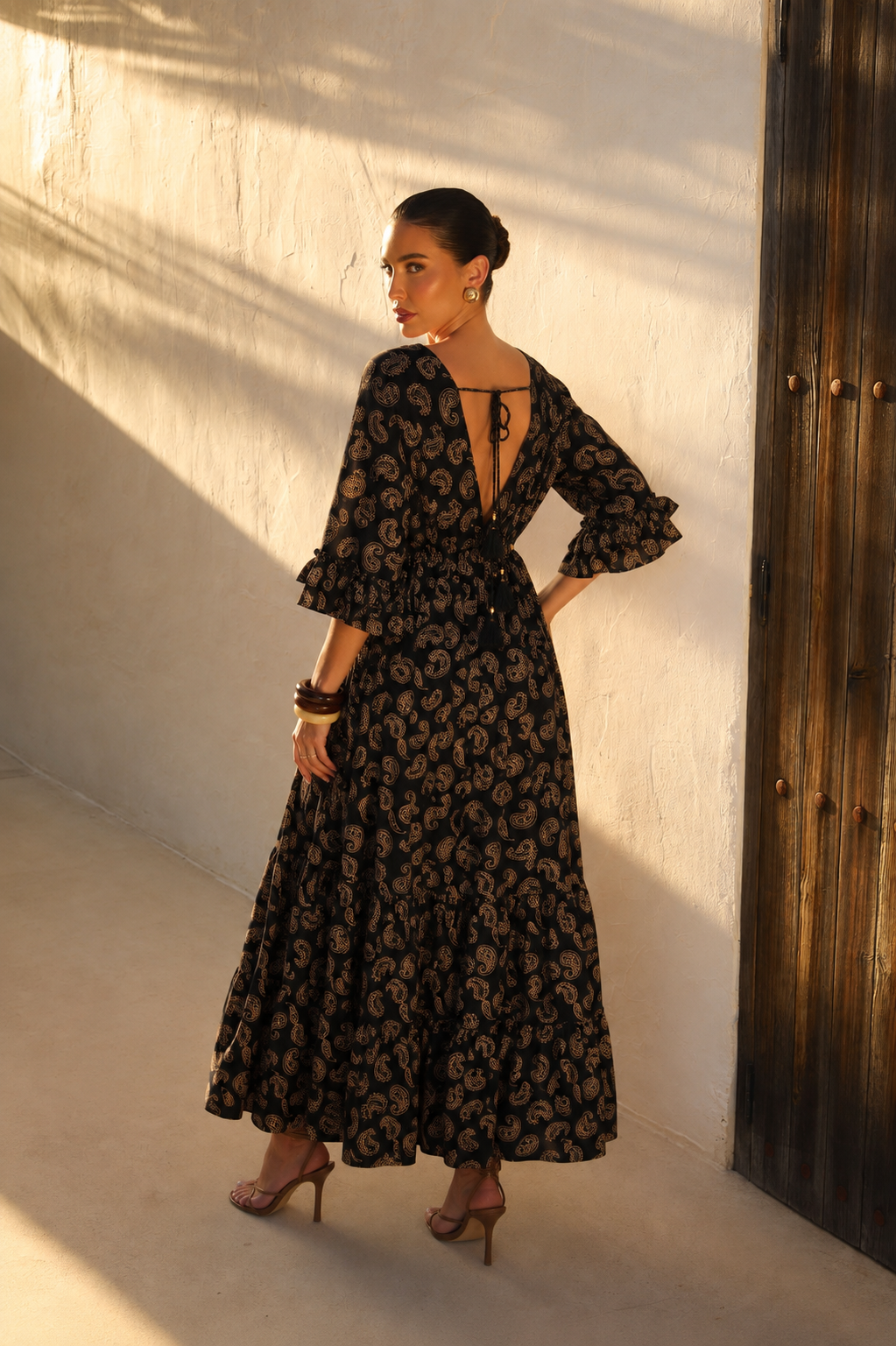 Vestido Zahara Noir Paisley