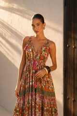 Vestido Largo Nomad Sunset Tassel