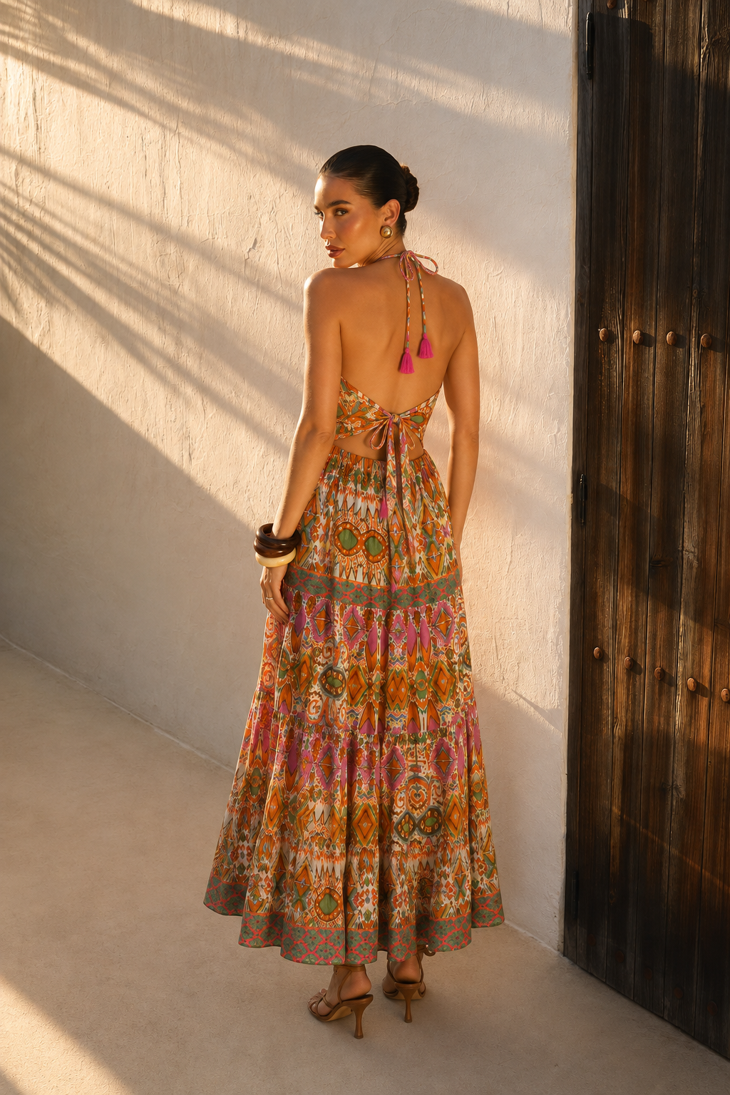 Vestido Largo Nomad Sunset Tassel