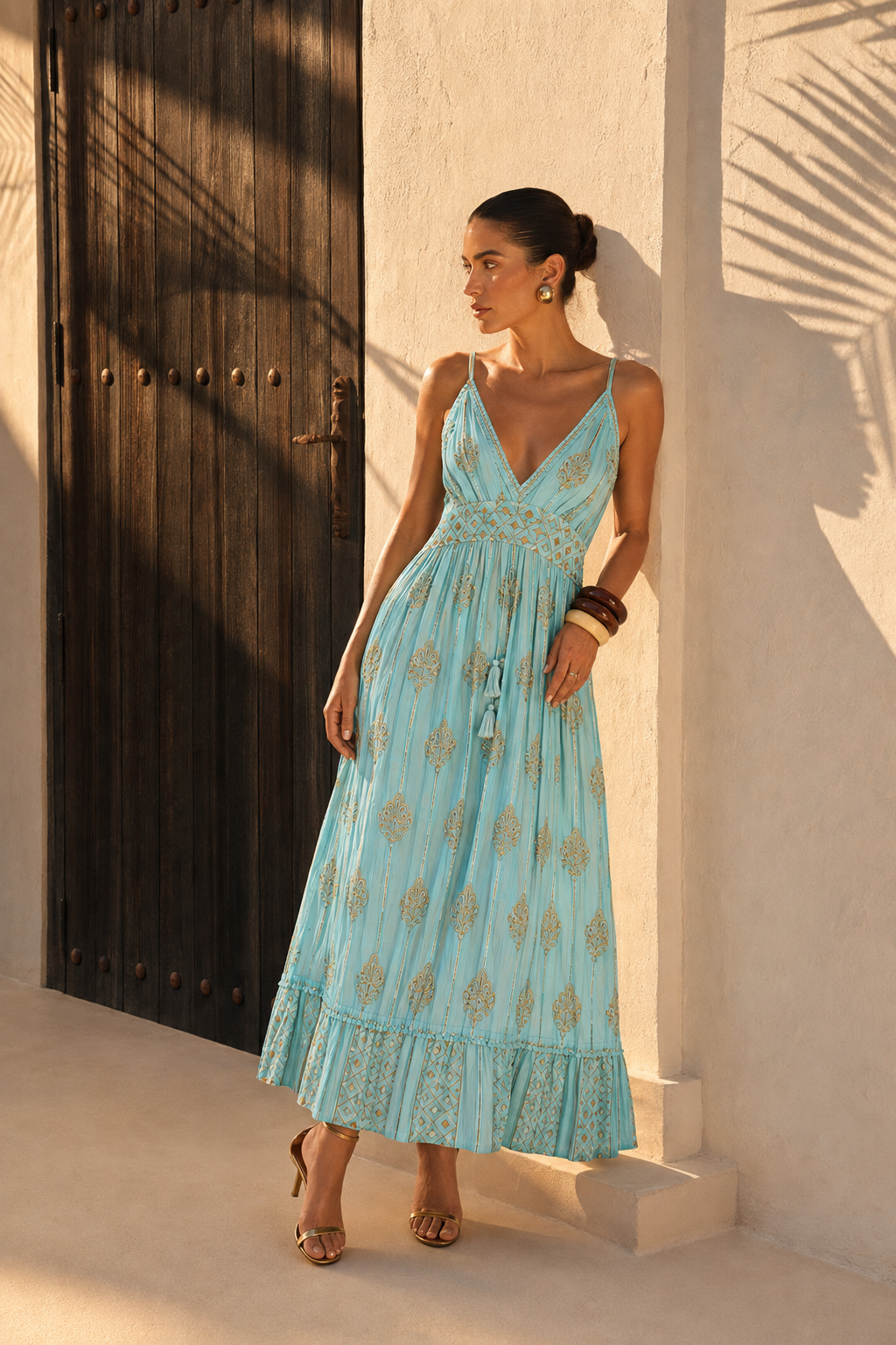 Vestido Largo Golden Dune