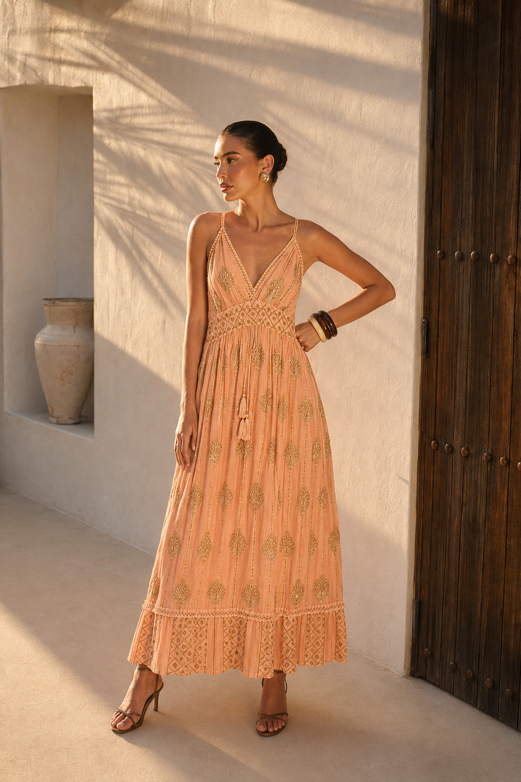 Vestido Largo Golden Dune