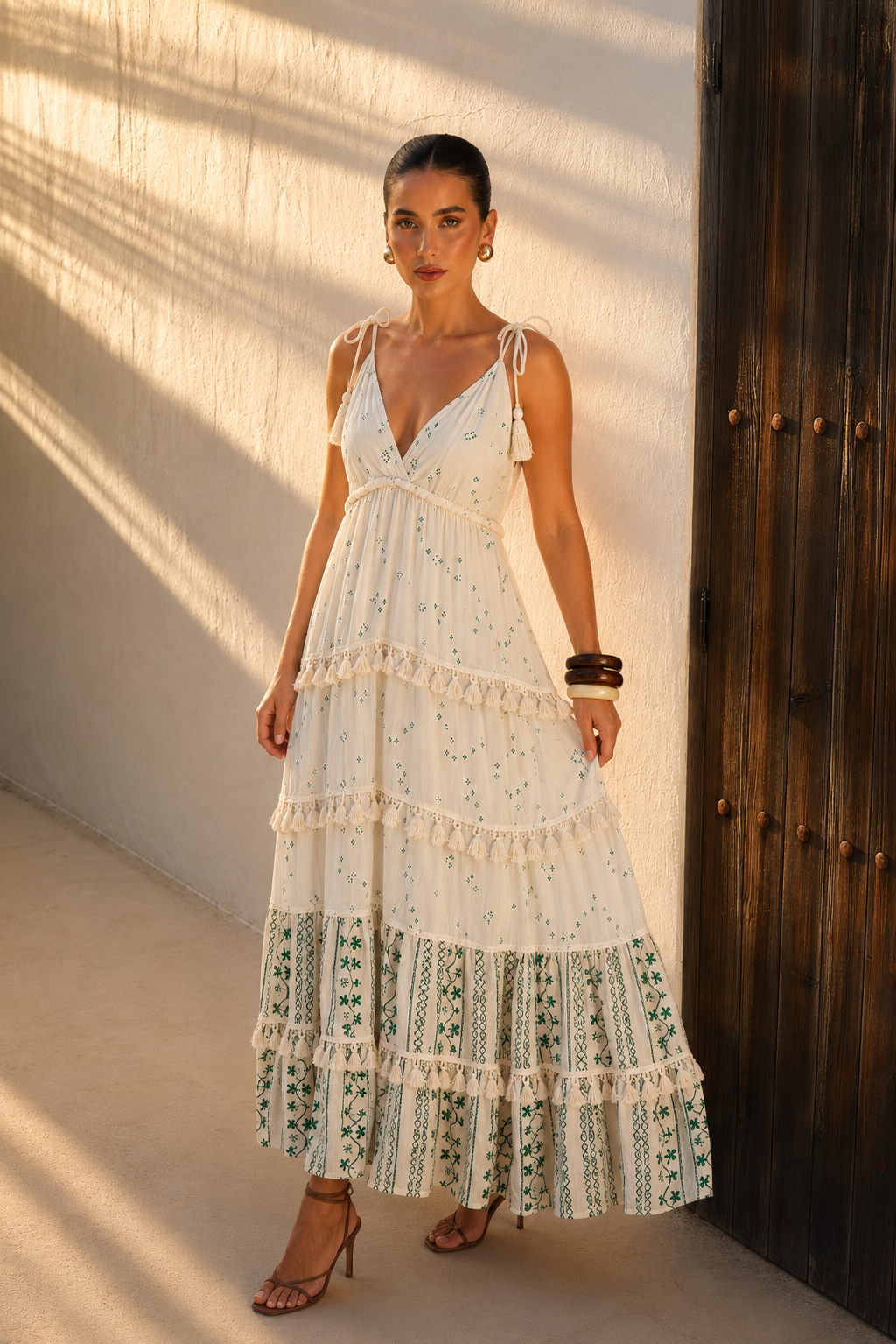 Ivory Nomad Tassel Maxi Dres