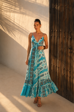 Vestido Largo Azure Nomad | azul rey