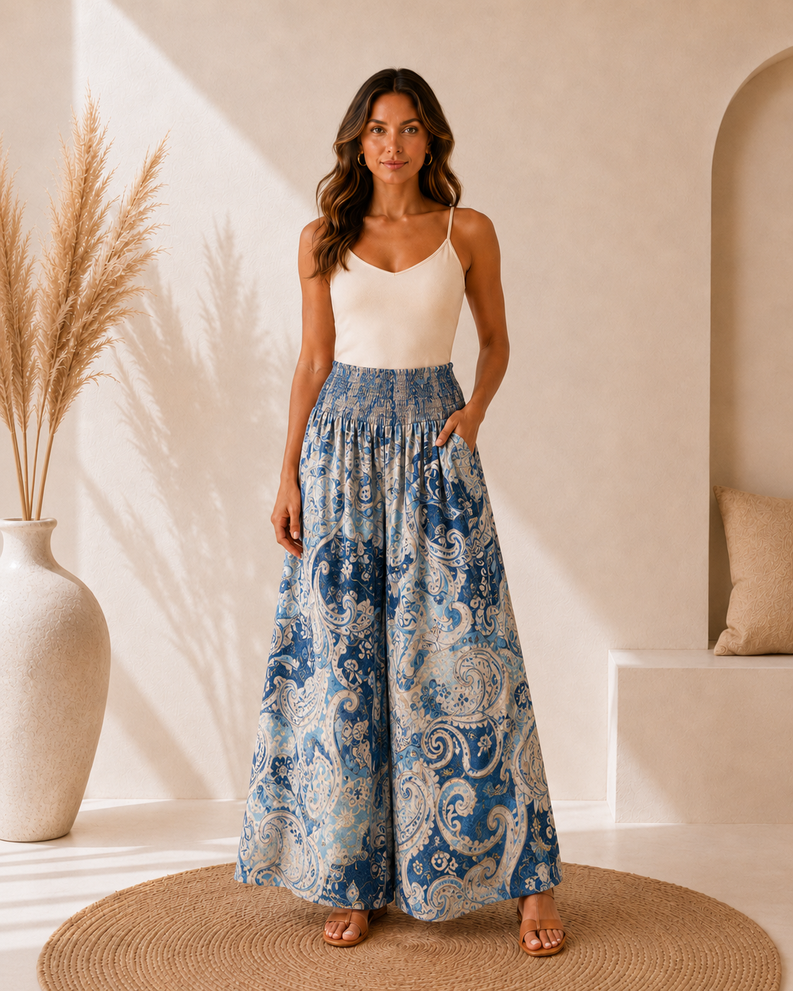 Pantalón Palazzo Estampado