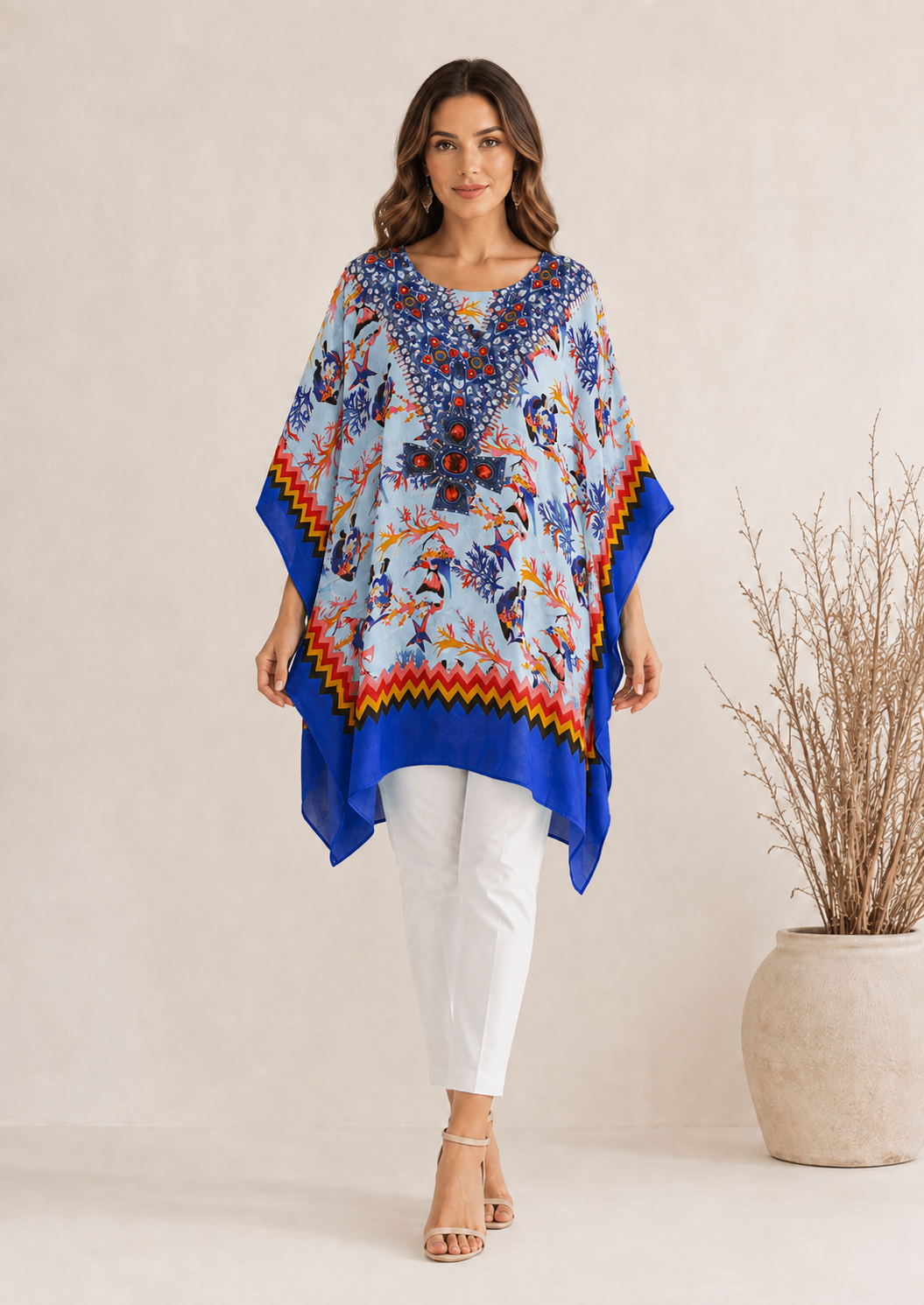 Kaftán Coral Paradise Blusa