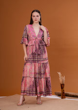 Vestido Desert Muse | rosa-atardecer
