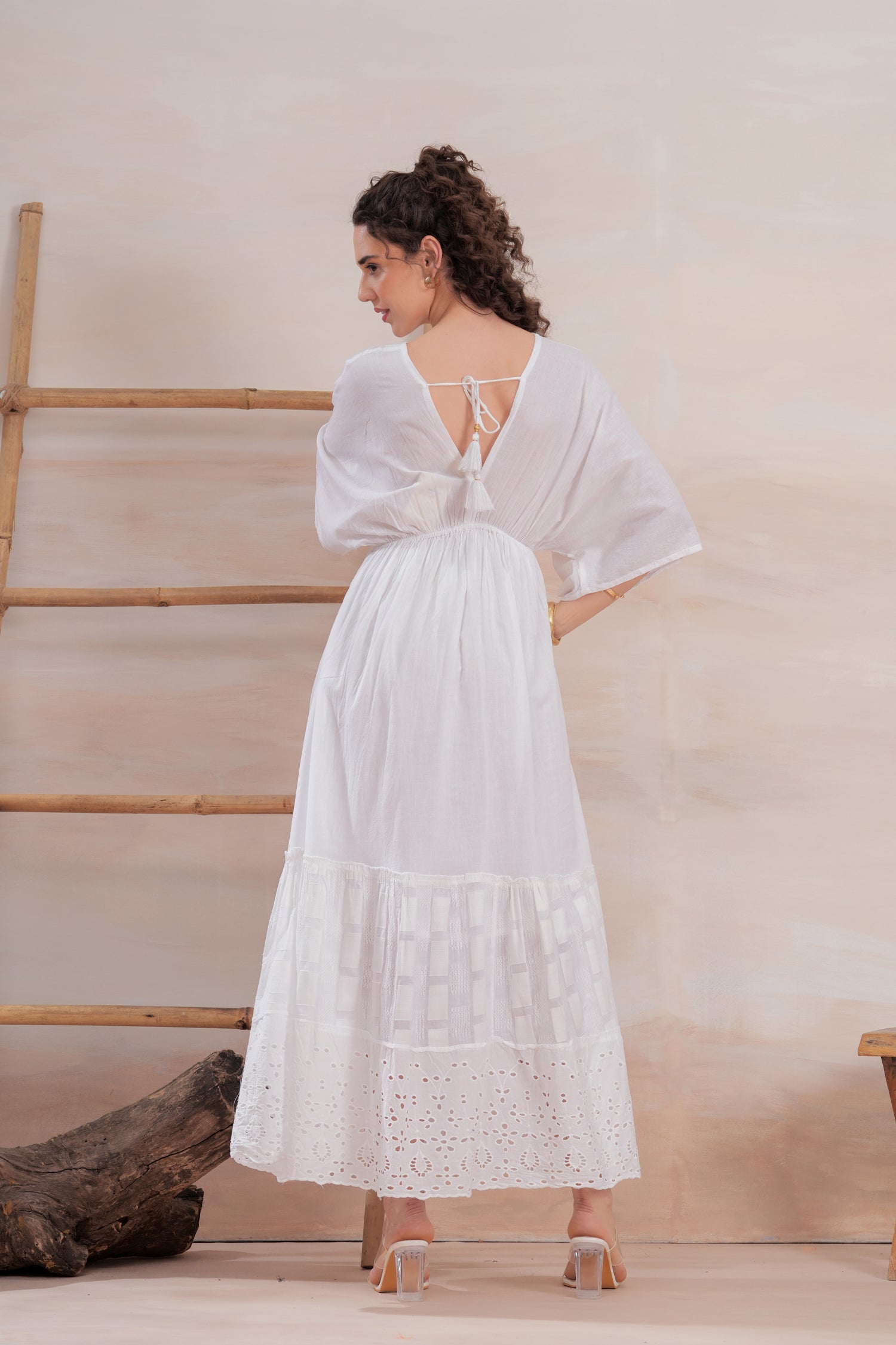 Vestido Midi Blanca Serena