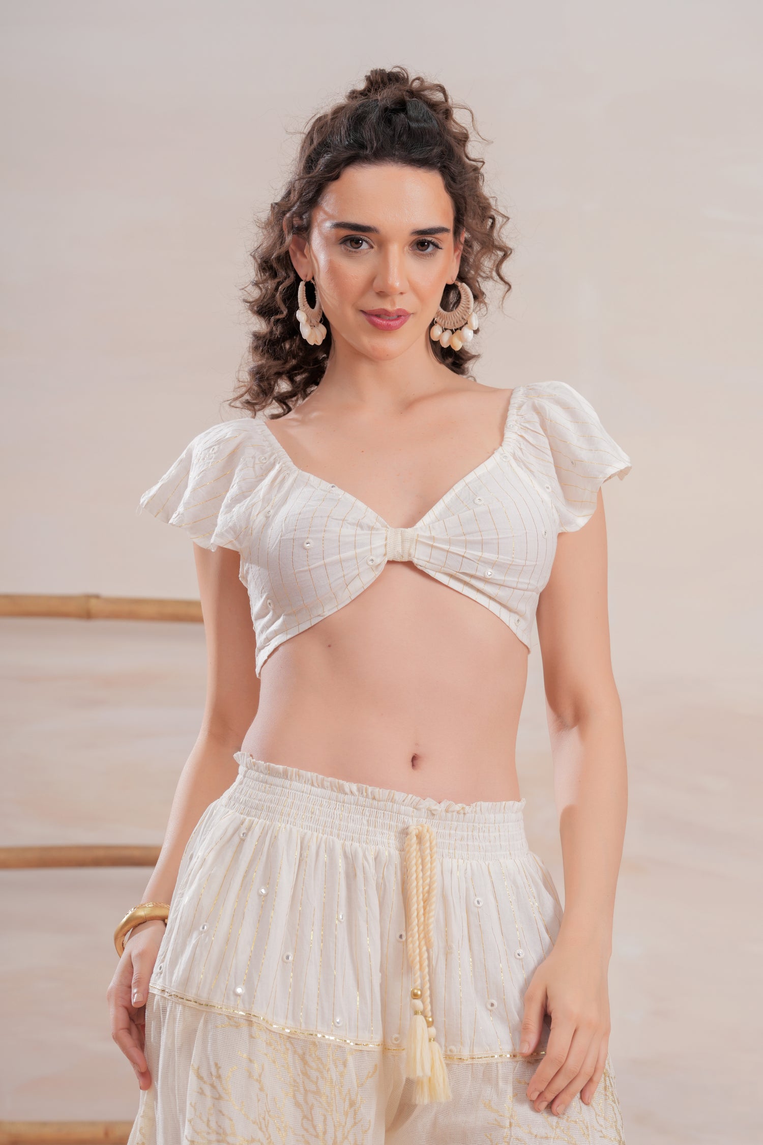 Conjunto Ivory Gold India
