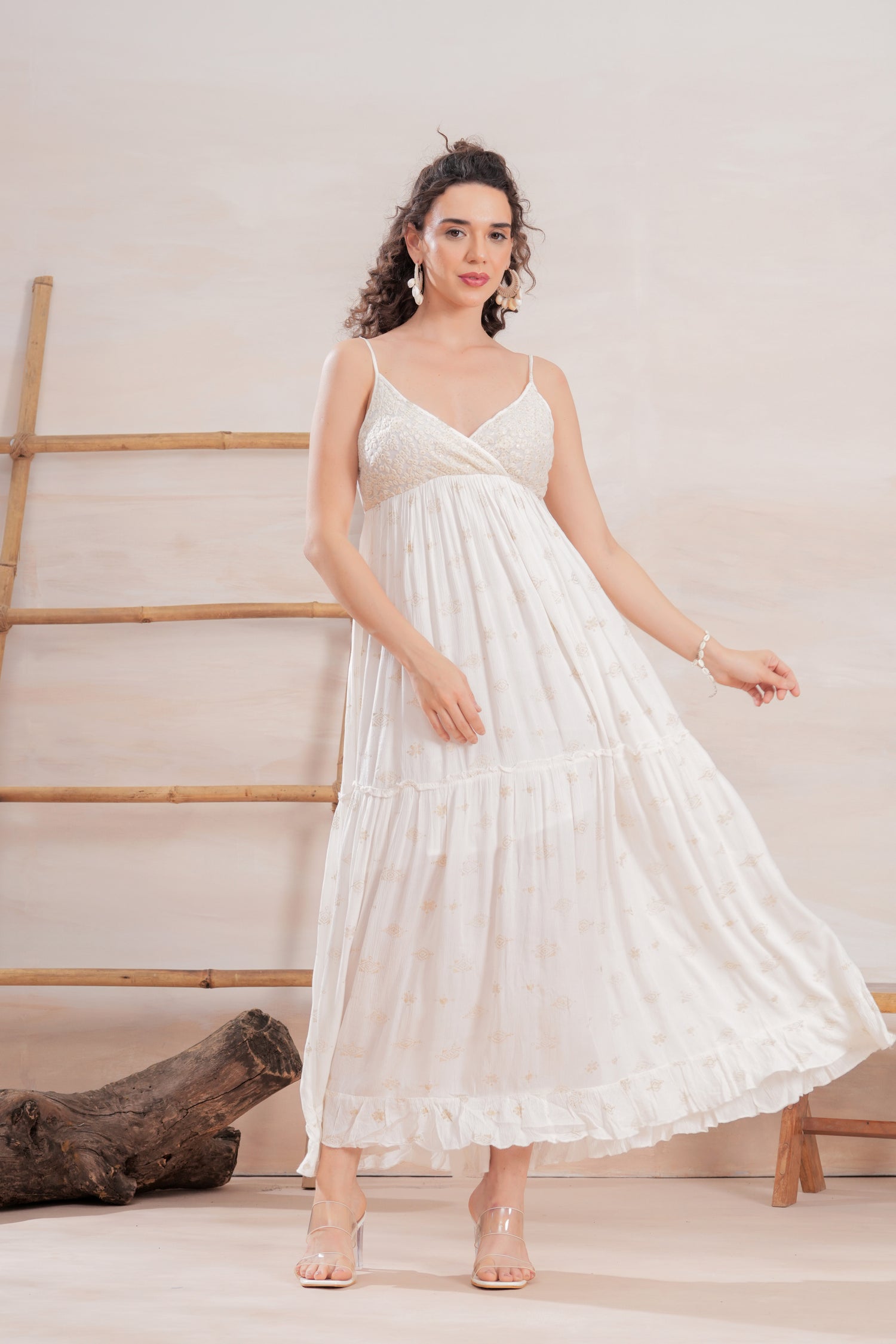 Vestido Lotus Ivory