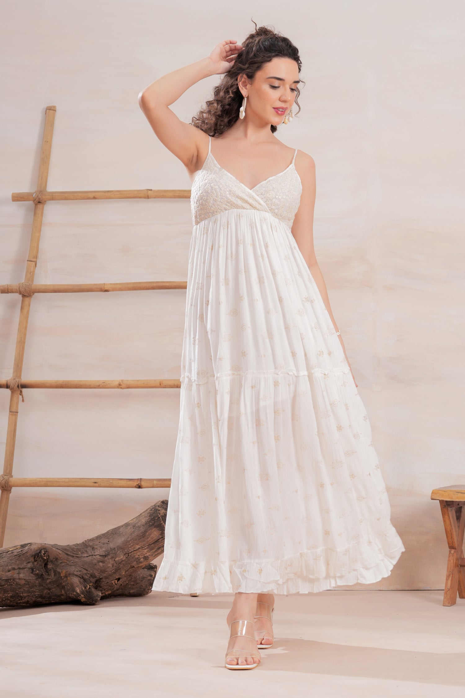 Vestido Lotus Ivory