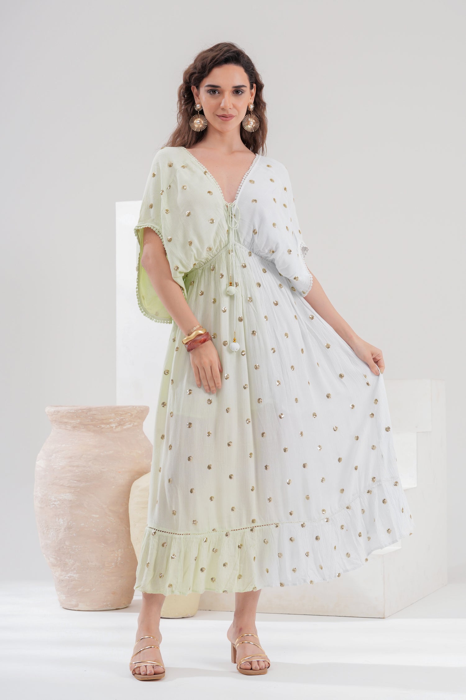 Vestido Maxi Dual Mint
