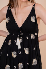Vestido Maxi Strapless Fruncido Negro