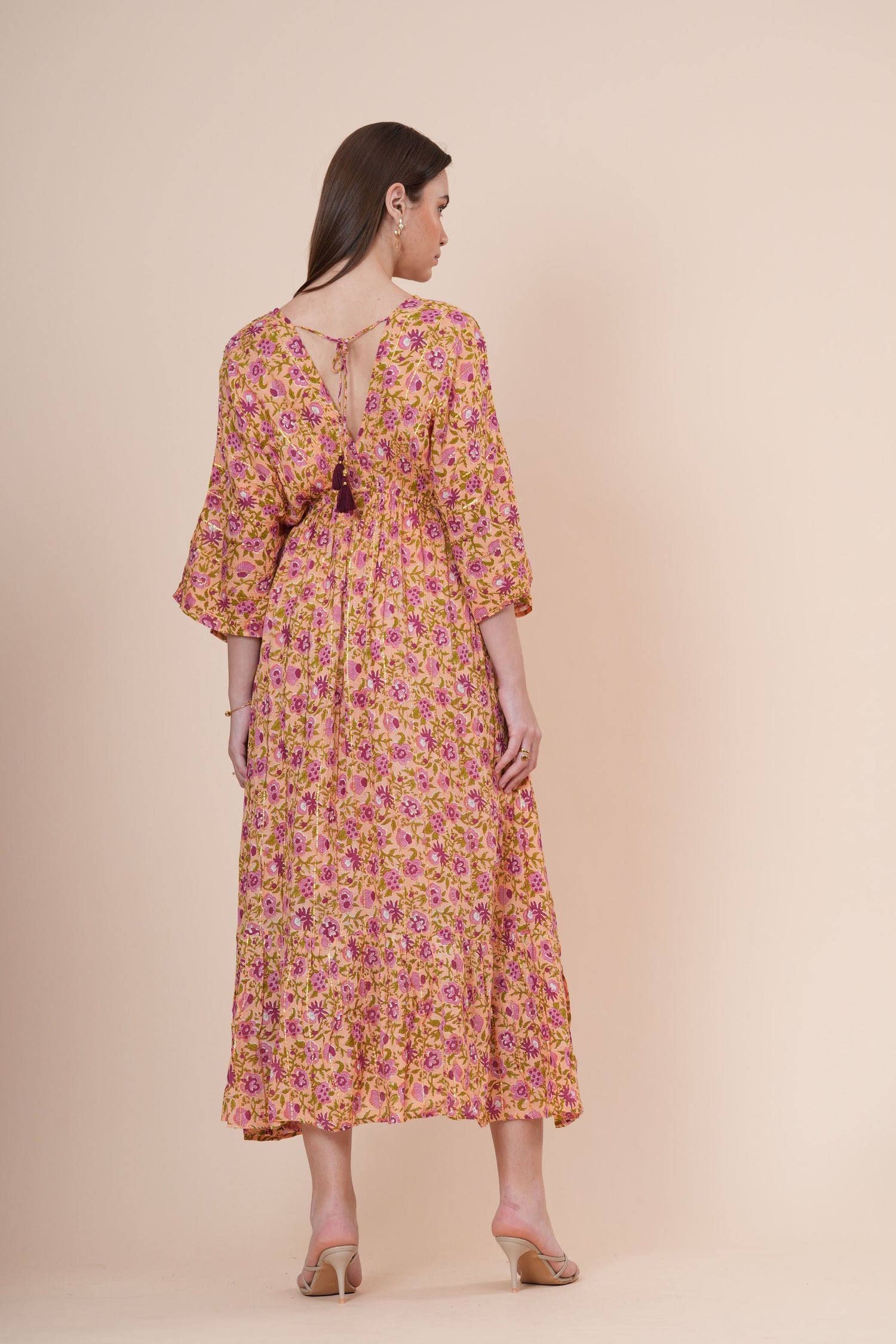 Vestido Midi Halter Estampado
