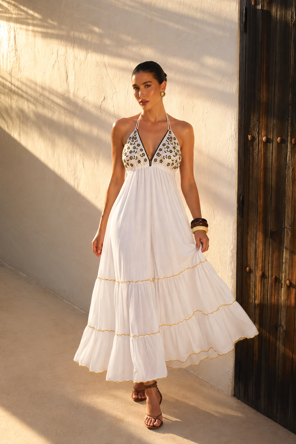Vestido Largo Maharani | blanco