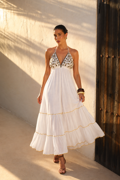 Vestido Largo Maharani | blanco